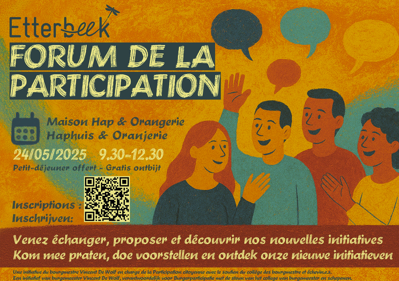 Participer au premier Forum de la Participation à Etterbeek !
