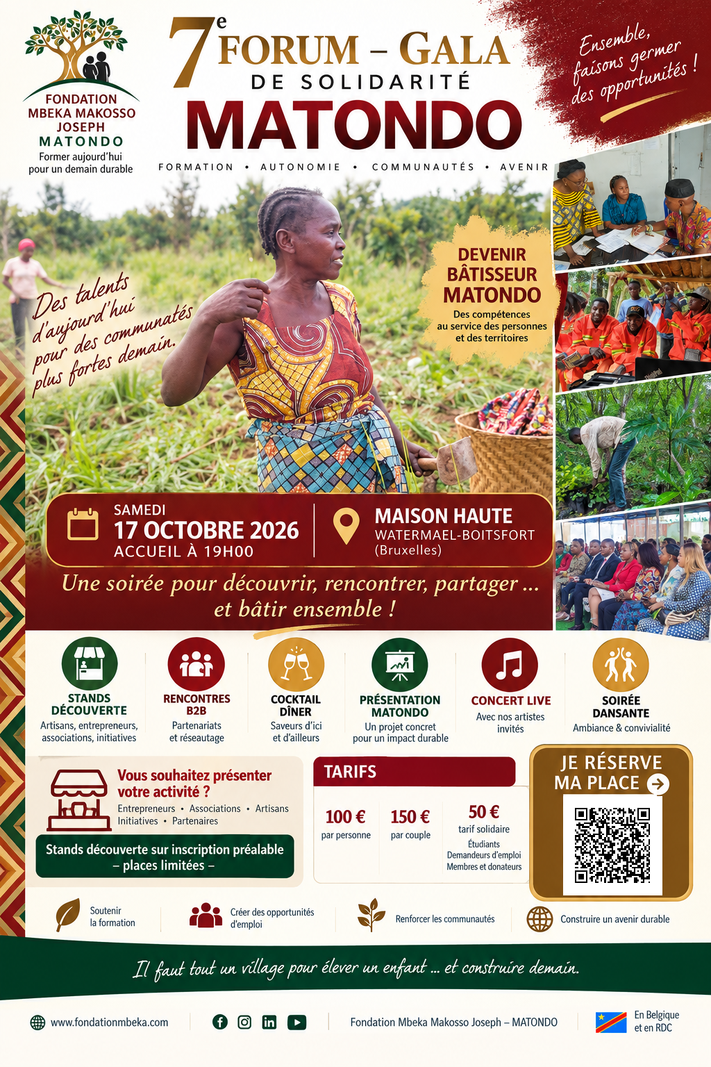 7ᵉ Forum-Gala de solidarité MATONDO