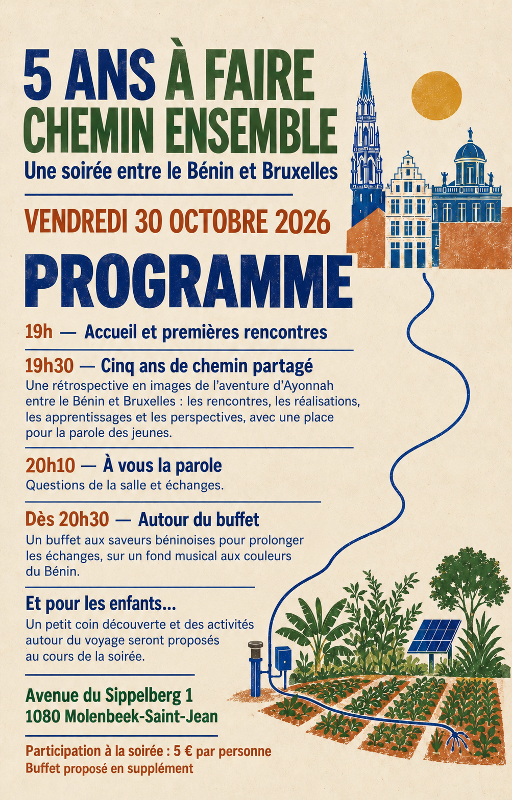 5 ans à faire chemin ensemble – lieu et horaire connus